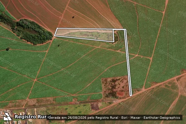 Imagem de satélite de Fazenda Palmitos Gleba A2(Remanescente) - III em Orlândia - SP