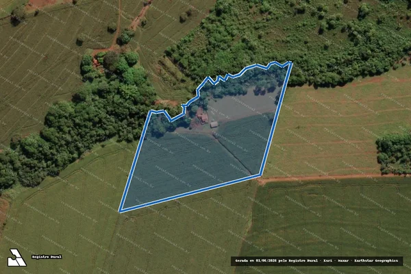Imagem de satélite de FAZENDA BOA VISTA - Matrícula 9.195 em Conceição das Alagoas - MG