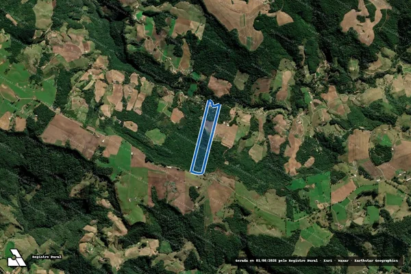 Imagem de satélite de SITIO BARRO PRETRO II - 02 em Alfredo Wagner - SC