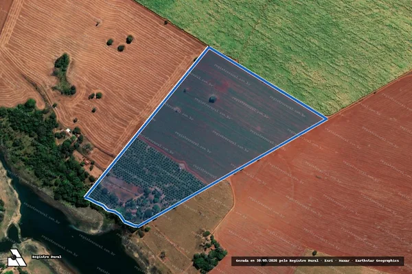 Imagem de satélite de Fazenda do Balsamo - Gleba 01 - Parcela 1 em Itumbiara - GO