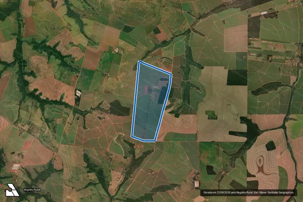 Imagem de satélite de Fazenda São José - PARTE 1 em Jaguapitã - PR