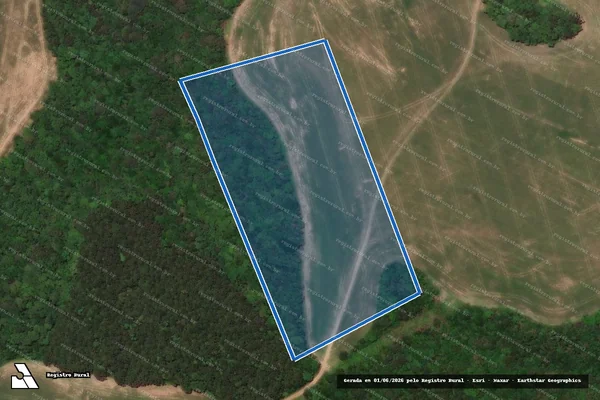 Imagem de satélite de QUINHÃO 4, Lotes Nºs 88, 89,90, 91, 92, 93 e 94 - Parte 1 em Castro - PR