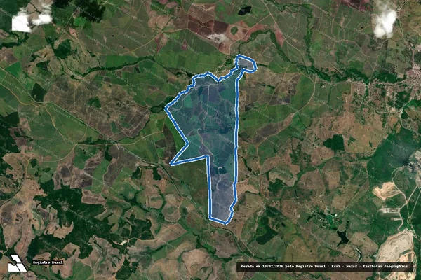 Imagem de satélite — Fazenda Varzinhas — Laranjeiras/SE