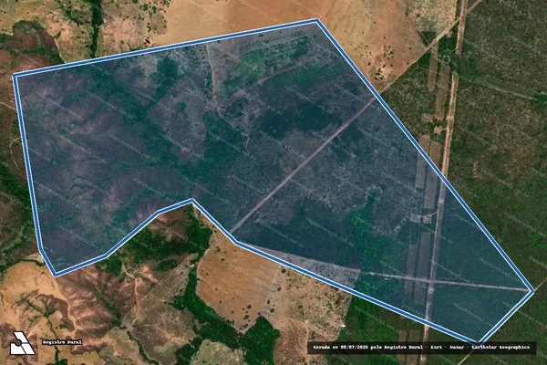 Imagem de satélite de Fazenda São Cristovão em Presidente Kennedy - TO
