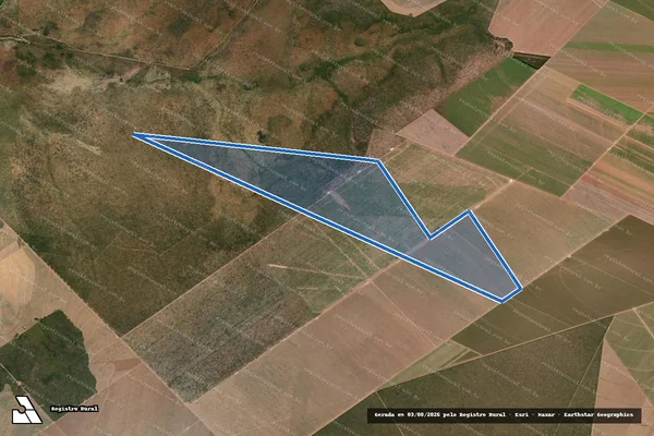 Imagem de satélite de FAZENDA UNIÃO LOTE 13-A, LOTº PONTE ALTA, GLEBA 22, 3ª ETAPA - 001 em Mateiros - TO