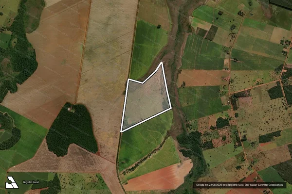 Imagem de satélite de Projeto de Assentamento Lagoa Grande - LOTE 85 - Parte 85 em Dourados - MS