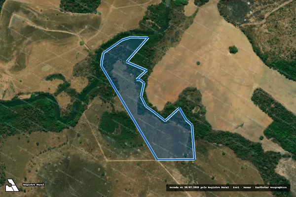 Imagem de satélite de FAZENDA DESCANSO - GLEBA 01 - Gleba A em Vila Propício - GO