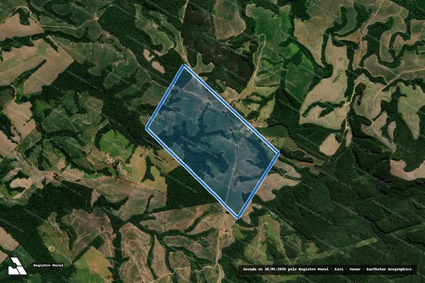 Imagem de satélite de FAZENDA PALMITAL em Cândido de Abreu - PR