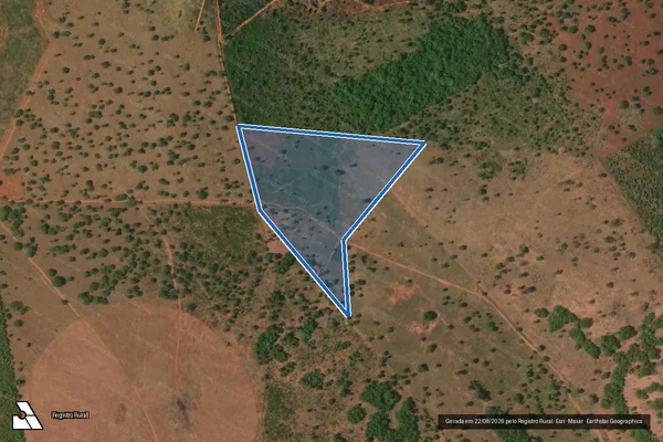 Imagem de satélite de Fazenda Rancharia - Fazenda Rancharia - Gleba 01 em Brasília de Minas - MG