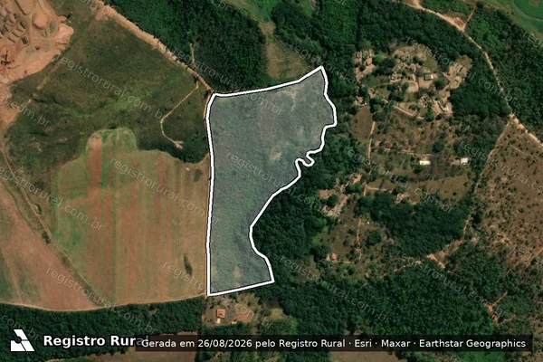 Imagem de satélite de Fazenda dos Britos - Gleba 13 em Igaratinga - MG