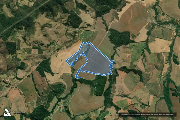 Imagem de satélite de FAZENDA CAMPO ALEGRE - Gleba 1 em Conceição do Rio Verde - MG