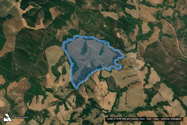 Imagem de satélite de Fazenda Pitangueiras - Jacarandá em Carrancas - MG
