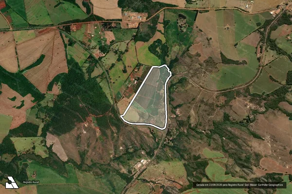 Imagem de satélite de FAZENDA BOA VISTA - 001 em Sacramento - MG