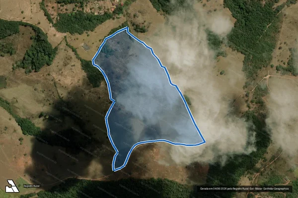 Imagem de satélite de Pedra Preta - Parte 1 em Ouro Preto - MG