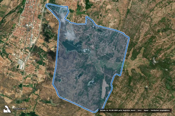 Imagem de satélite de Fazenda Umburana - Parte 1 em Jaguaribe - CE