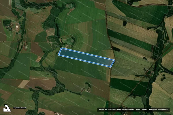 Imagem de satélite de Lote Rural nº 284 -REM - Parte 1 em Nova Aurora - PR