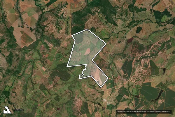 Imagem de satélite de FAZENDA SONHO MEU - FAZENDA SONHO MEU em Mutunópolis - GO