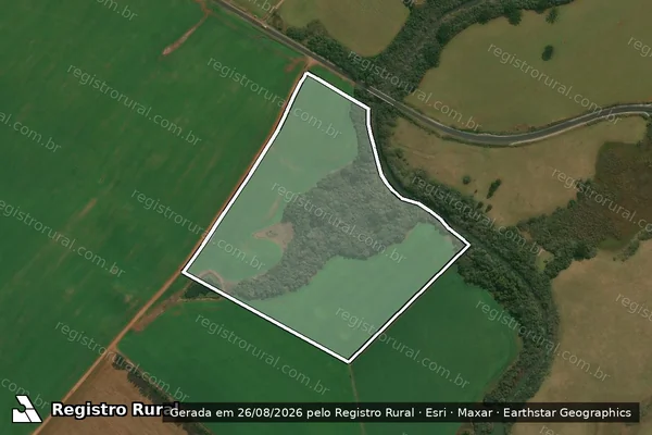 Imagem de satélite de Fazenda Santa Rita - Ponte - Única em Lagoa Vermelha - RS