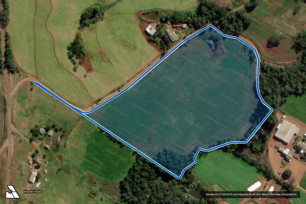Imagem de satélite de LOTE RURAL N 40 - PARTE 04 em Vista Alegre - RS