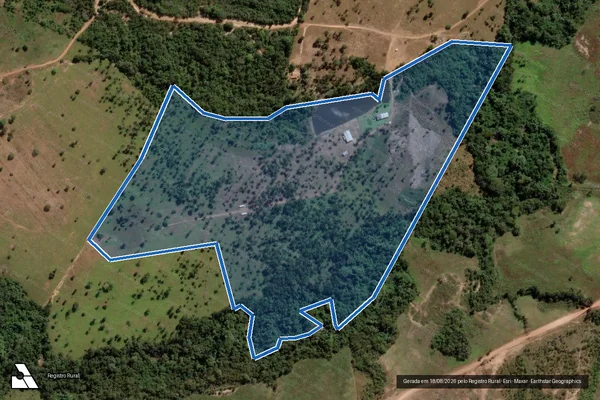 Imagem de satélite de FAZENDA SÃO BENTO - GLEBA A_FAZ_GAMALIEU_RIVALDO MARIANO em Guaraí - TO