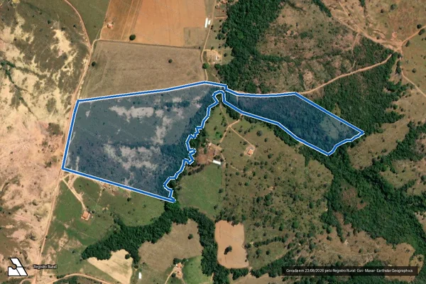 Imagem de satélite de FAZENDA PILAR LUGAR POTREIRO - Gleba 02 em Patos de Minas - MG