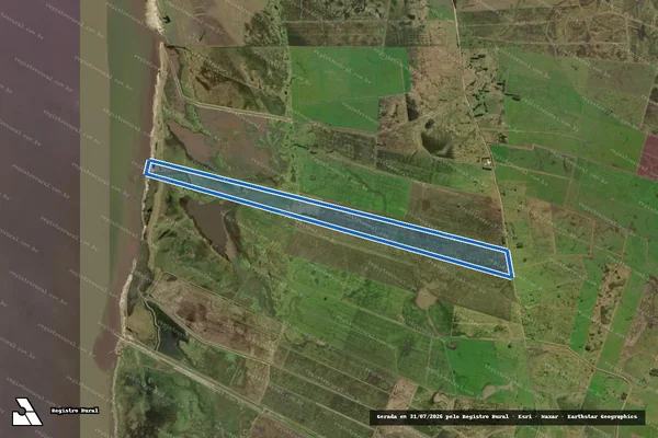 Imagem de satélite de Fazenda Cinco Irmãs - Parte 1 em Santa Vitória do Palmar - RS