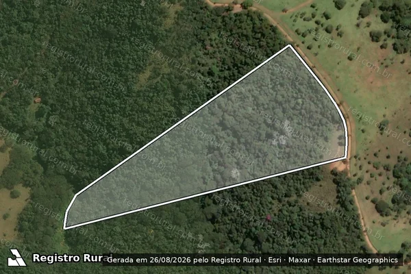 Imagem de satélite de Fazenda Boa Esperança - GLEBA H2 em Guaratinguetá - SP