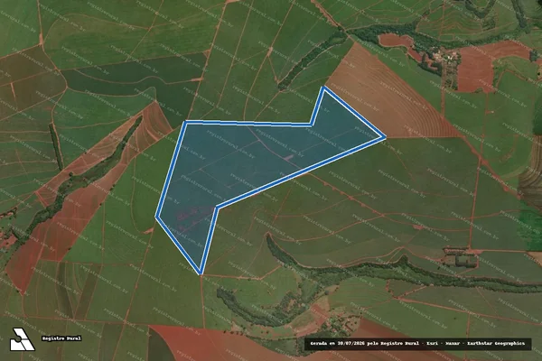 Imagem de satélite de Fazenda São Bento Novo - Gleba B em Guariba - SP