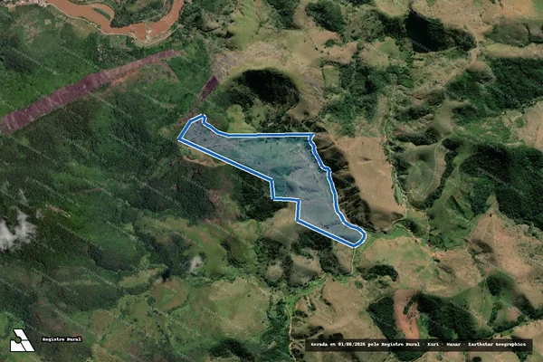 Imagem de satélite de Fazenda Santa Isabel - Parte 1 em Comendador Levy Gasparian - RJ