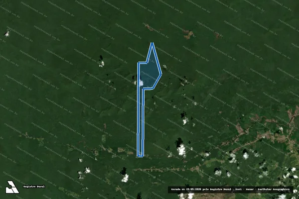 Imagem de satélite de FAZENDA 13 DE MAIO - PARTE 1 em Amajari - RR
