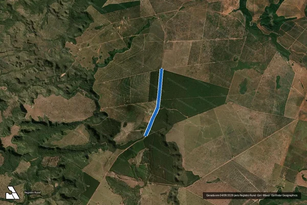 Imagem de satélite de Fazenda Baliza - FAIXA DE DOMINIO DA RODOVIA MT ? 454 em Dom Aquino - MT