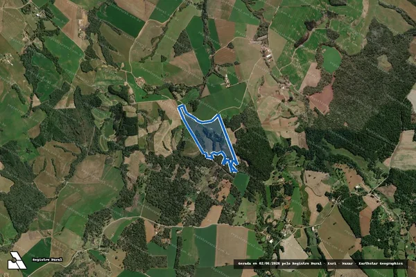 Imagem de satélite de COLÔNIA SÃO LOURENÇO- GLEBA 2 - GLEBA 2 em Fernandes Pinheiro - PR