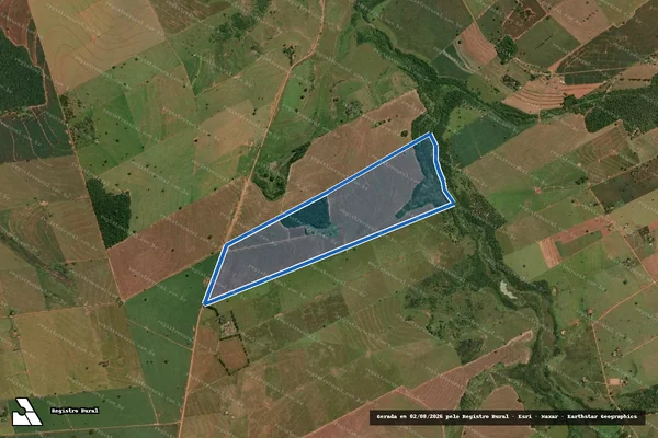 Imagem de satélite de Fazenda Santa Monica em Rancharia - SP