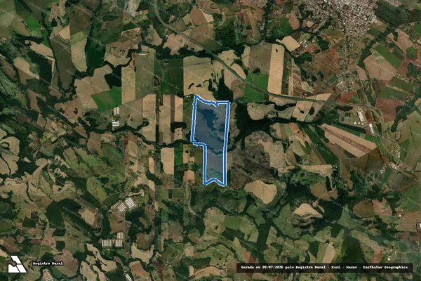 Imagem de satélite de LOTE N° 18-A/18-C/18-B/254-D/255-G/255-F - Única em Mandaguari - PR