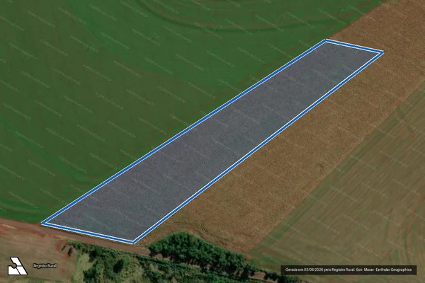 Imagem de satélite de Lote 14/15-A-C (formado pela Parte do lote 14/15) do 38º Per., da Faz. Britânia - Parte 3 em Mercedes - PR