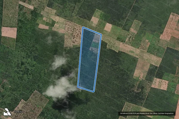 Imagem de satélite de Projeto de Assentamento Zabele ? Lote 50 - Parte 1 em Touros - RN