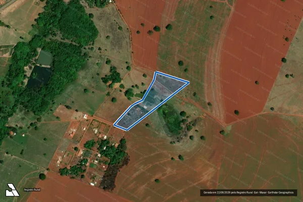 Imagem de satélite de Fazenda Alegre - Parcela 02 em Itaguari - GO