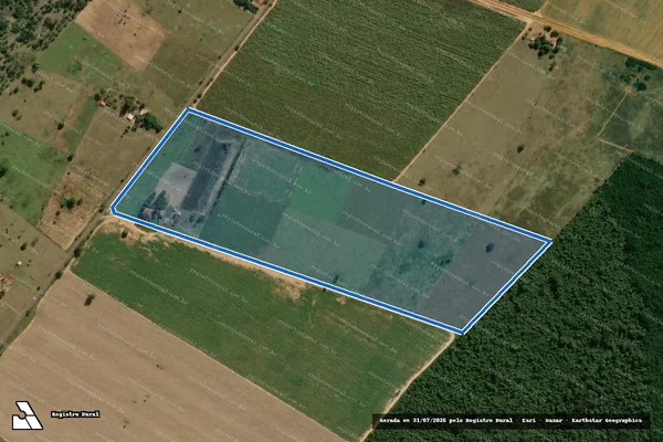 Imagem de satélite de Loteamento Reassentamento Populacional Rural Buritis - A45 - Parte 17 em Paulicéia - SP