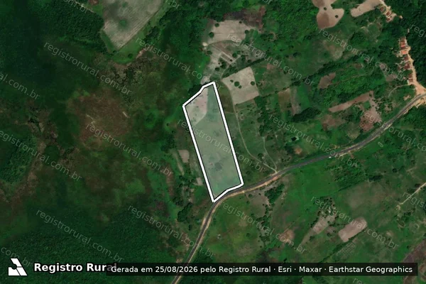 Imagem de satélite de Lote 12 - P. A Sede Velha do Abiaí  / Parte 1