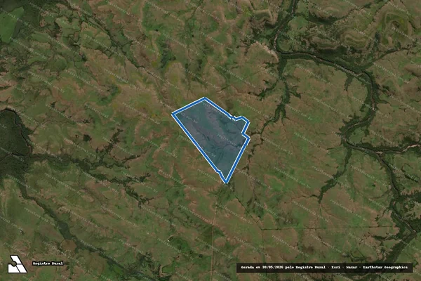 Imagem de satélite de Ruano3 - Parte 1 em Sant'Ana do Livramento - RS