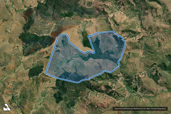 Imagem de satélite de FAZENDA TRIUNFO - Parte 1 em Tumiritinga - MG