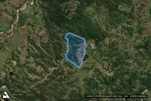 Imagem de satélite de Fazenda Campinas 2 - Parcela 1 em Encruzilhada do Sul - RS