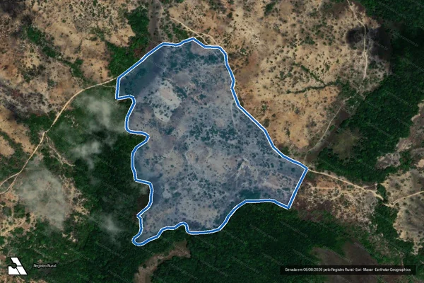 Imagem de satélite de P.A. LUIZA MAHIN ? LOTE 19 - PARTE 1 em Itaporanga d'Ajuda - SE