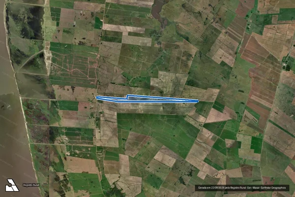 Imagem de satélite de Fazenda Uruguaia ? Gleba A  - Gleba A em Santa Vitória do Palmar - RS