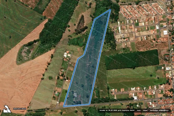 Imagem de satélite de Estância Andrepac - Parcela (1 de 1) em Parapuã - SP