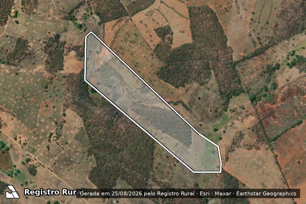 Imagem de satélite de FAZENDA LAGOA DO ALMOÇO - Parcela 02 em Pindaí - BA