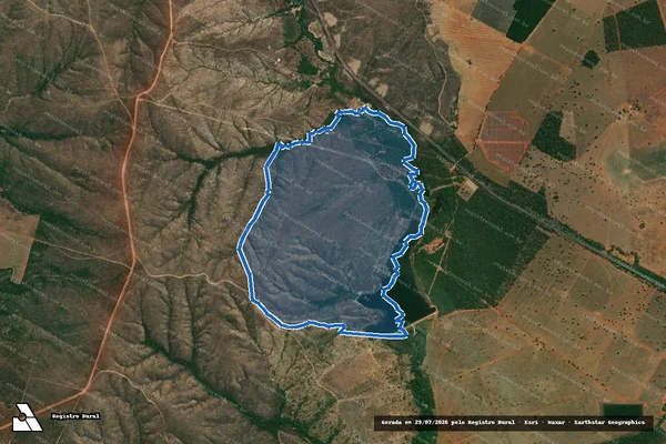 Imagem de satélite de Fazenda Santo Antonio dos Olhos D agua - 001 em Paracatu - MG