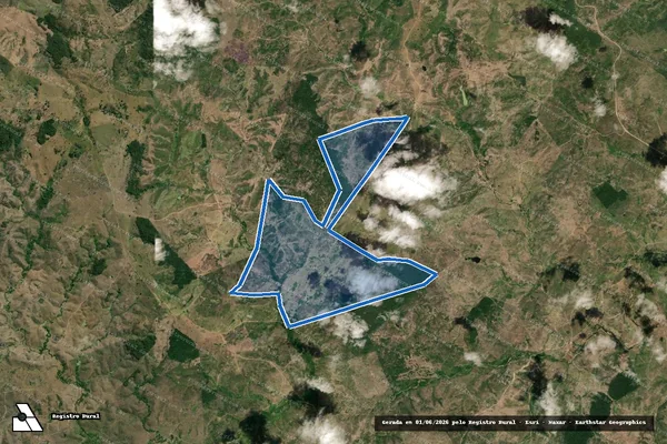 Imagem de satélite de FAZENDA BELA VISTA - 001 em Potiraguá - BA