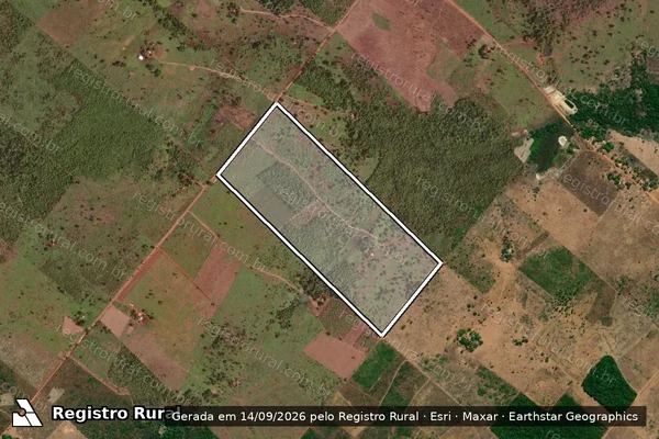 Imagem de satélite de P.A P.JOSIMO TAVARES ? LOTE 31 ? SETOR OUINÃ - LOTE 31 em Conceição do Araguaia - PA