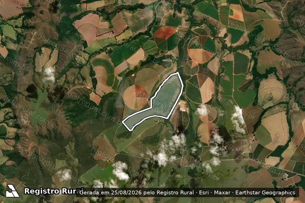 Imagem de satélite de FAZENDA CAICÓ - Parte 1 em Ibiá - MG